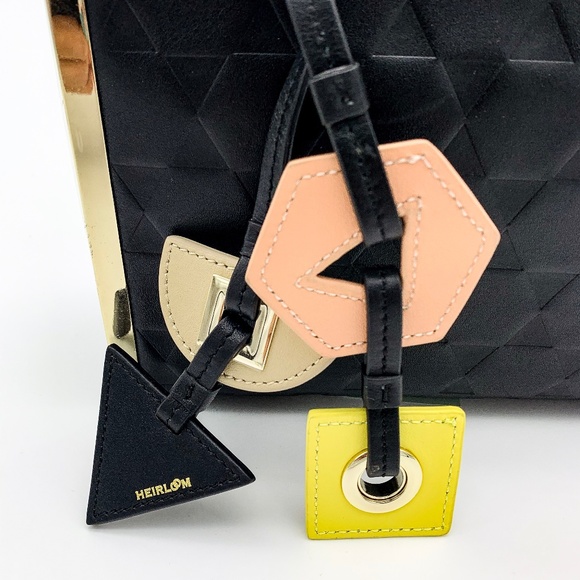 NWOT HEIRLOOM Leather Handbag "BABY TWIN EMBOSS" - Picture 5 of 8